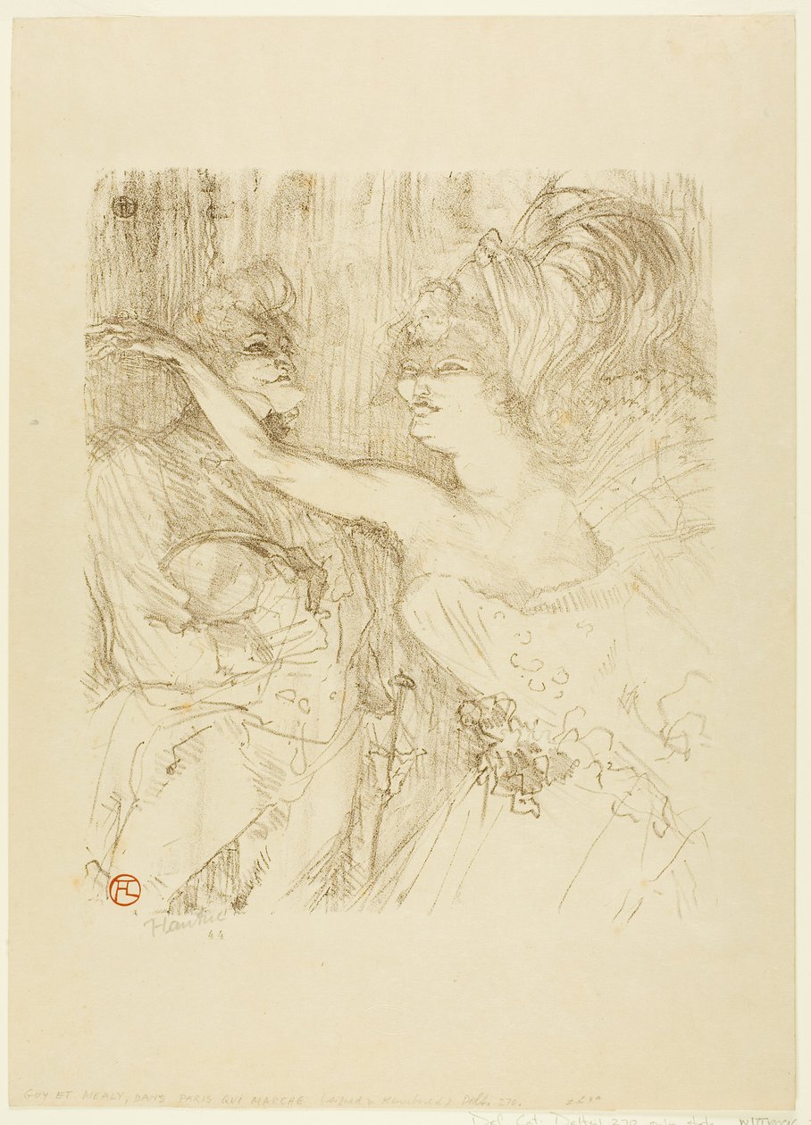 Guy et Mealy, dans "Paris qui Marche". - Henri de Toulouse-Lautrec