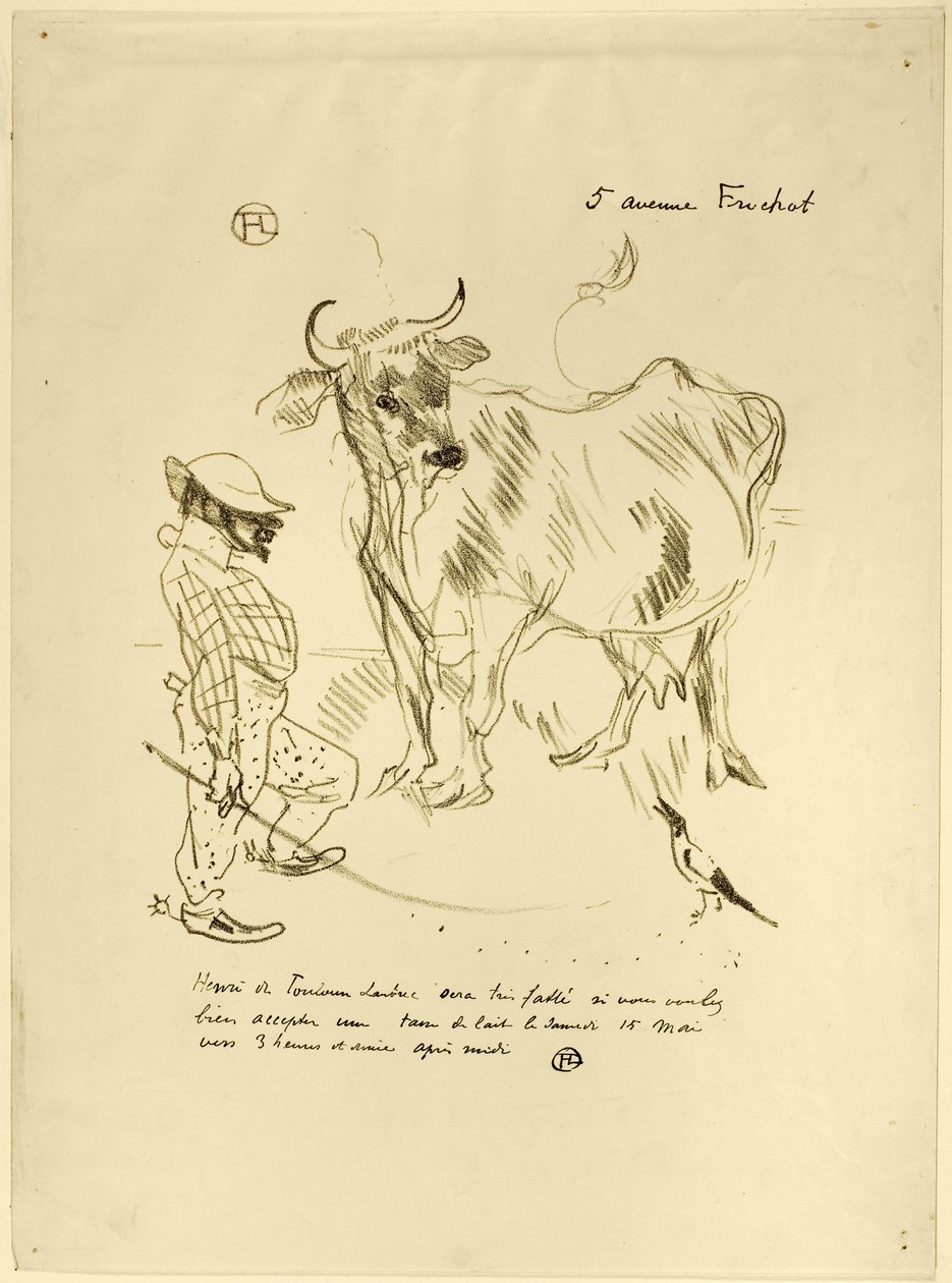 Invitation à un verre de lait - Henri de Toulouse-Lautrec
