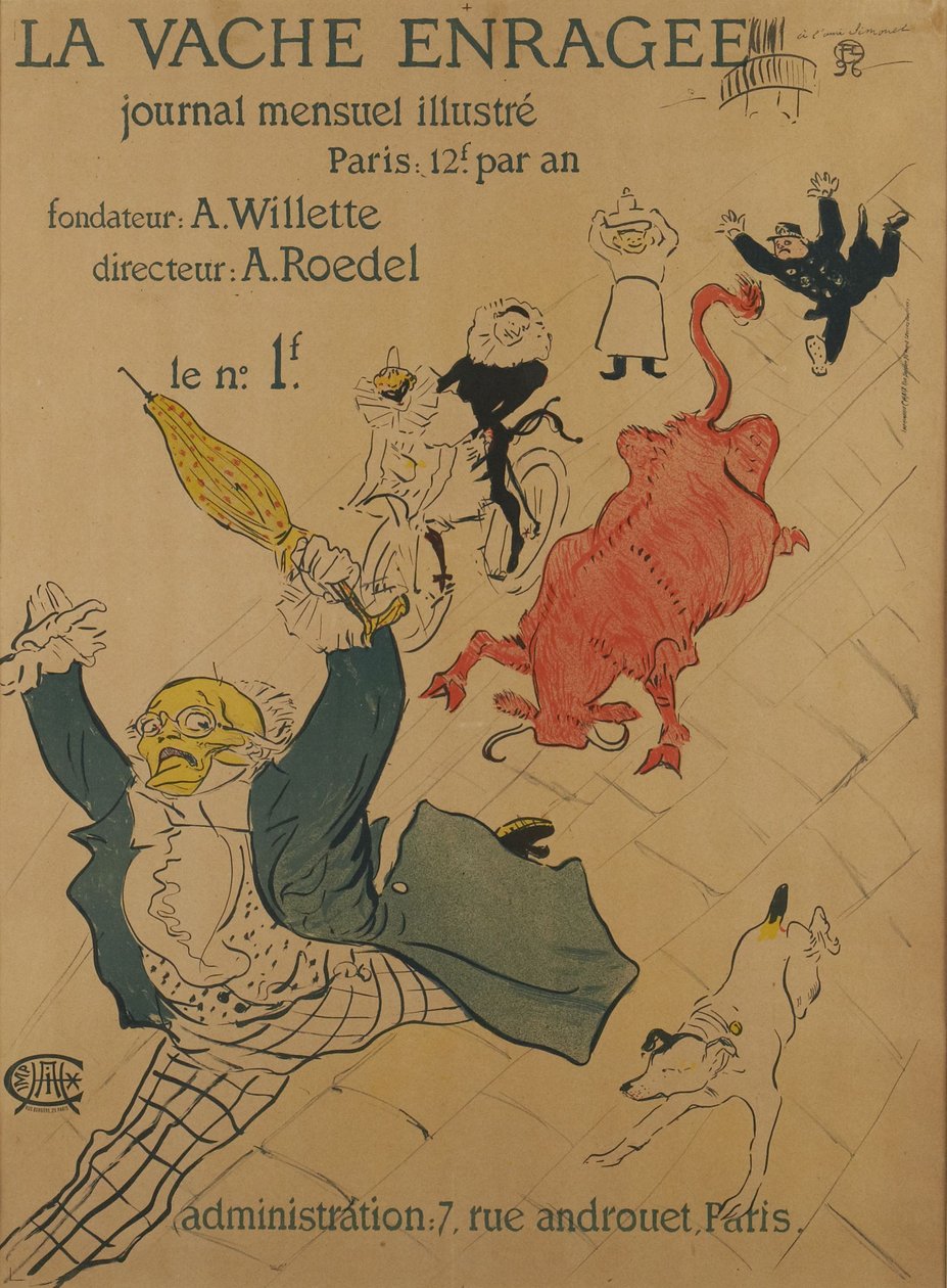 Die wütende Kuh - Henri de Toulouse-Lautrec