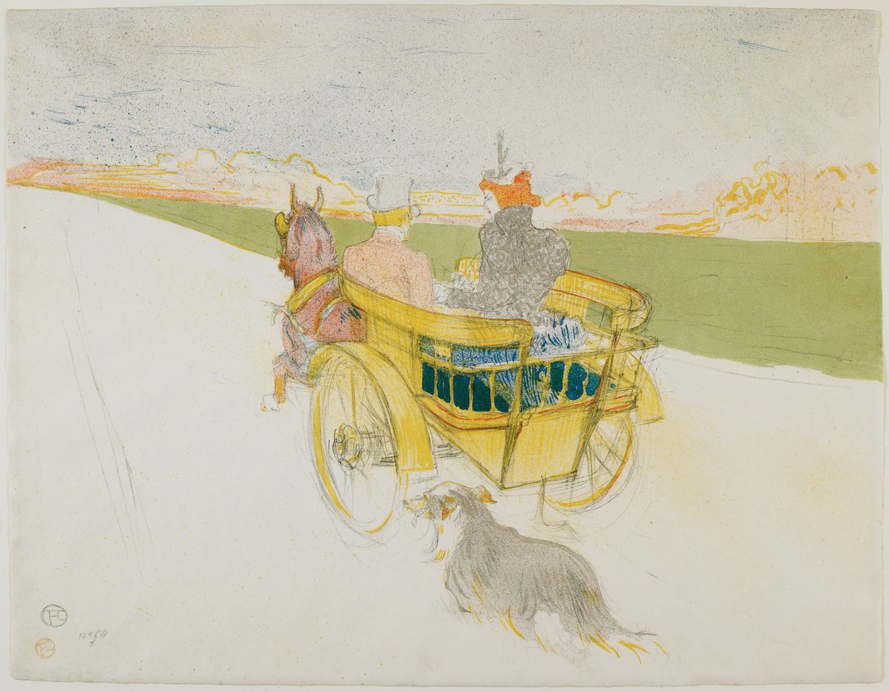 La partie de campagne - Henri de Toulouse-Lautrec