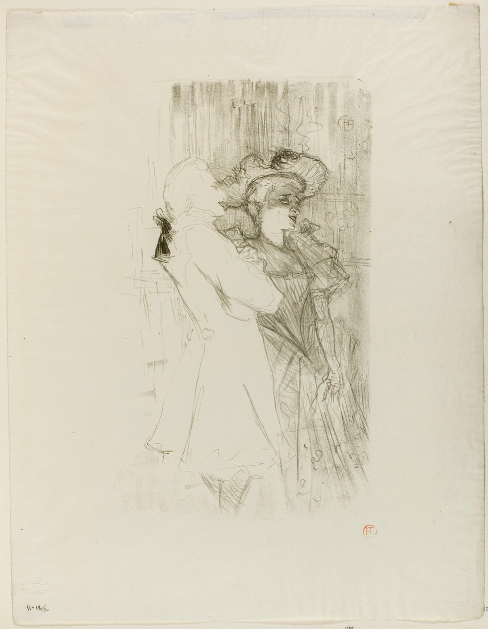 Lender et Auguez dans La Chanson de Fortunio - Henri de Toulouse-Lautrec