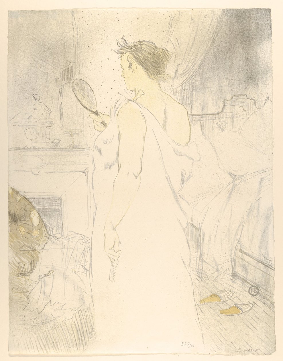 « Se regarder dans un miroir », extrait de « Elles » - Henri de Toulouse-Lautrec