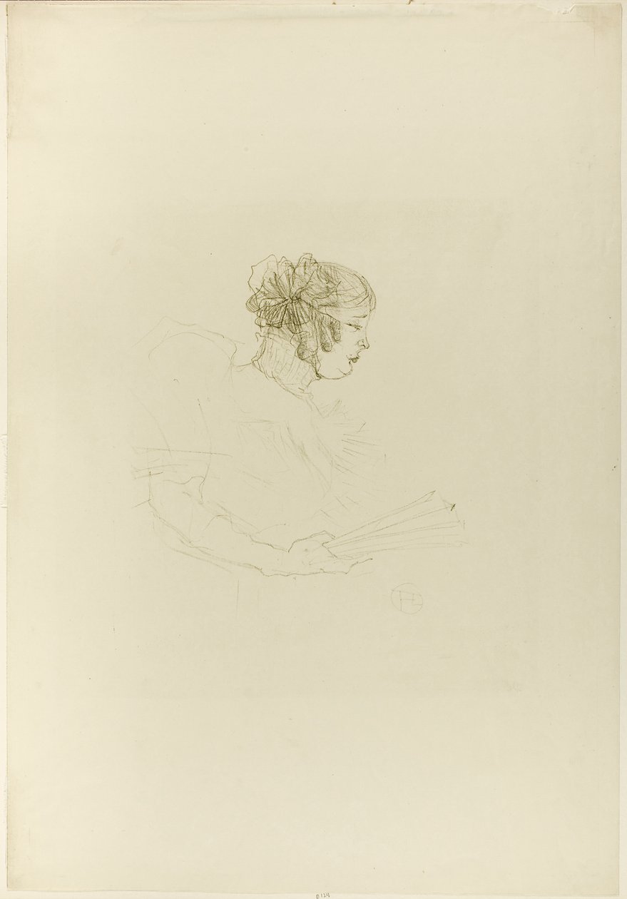 Luce Myrès, de profil - Henri de Toulouse-Lautrec