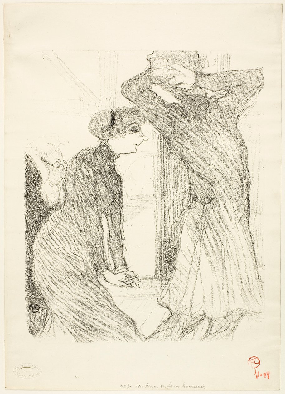 Lugné-Poé et Bady, dans "Au-Dessus des Forces Humaines" - Henri de Toulouse-Lautrec