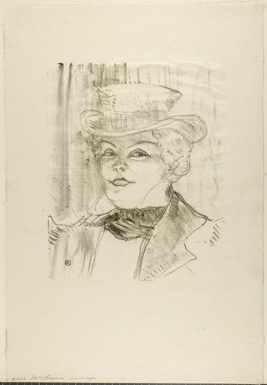 Madame Réjane - Henri de Toulouse-Lautrec