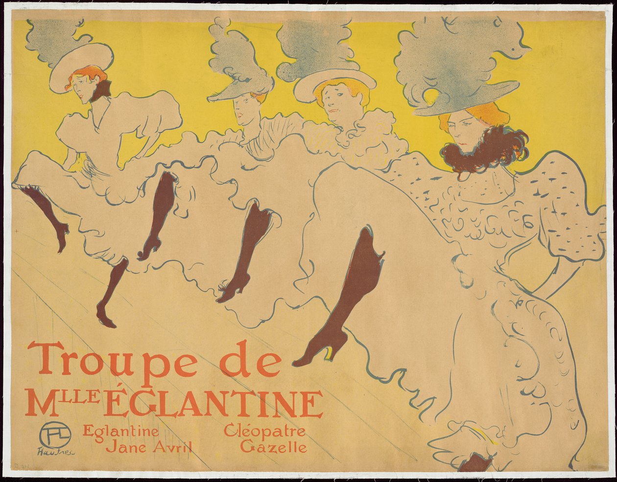 La troupe de Mademoiselle Eglantine - Henri de Toulouse-Lautrec
