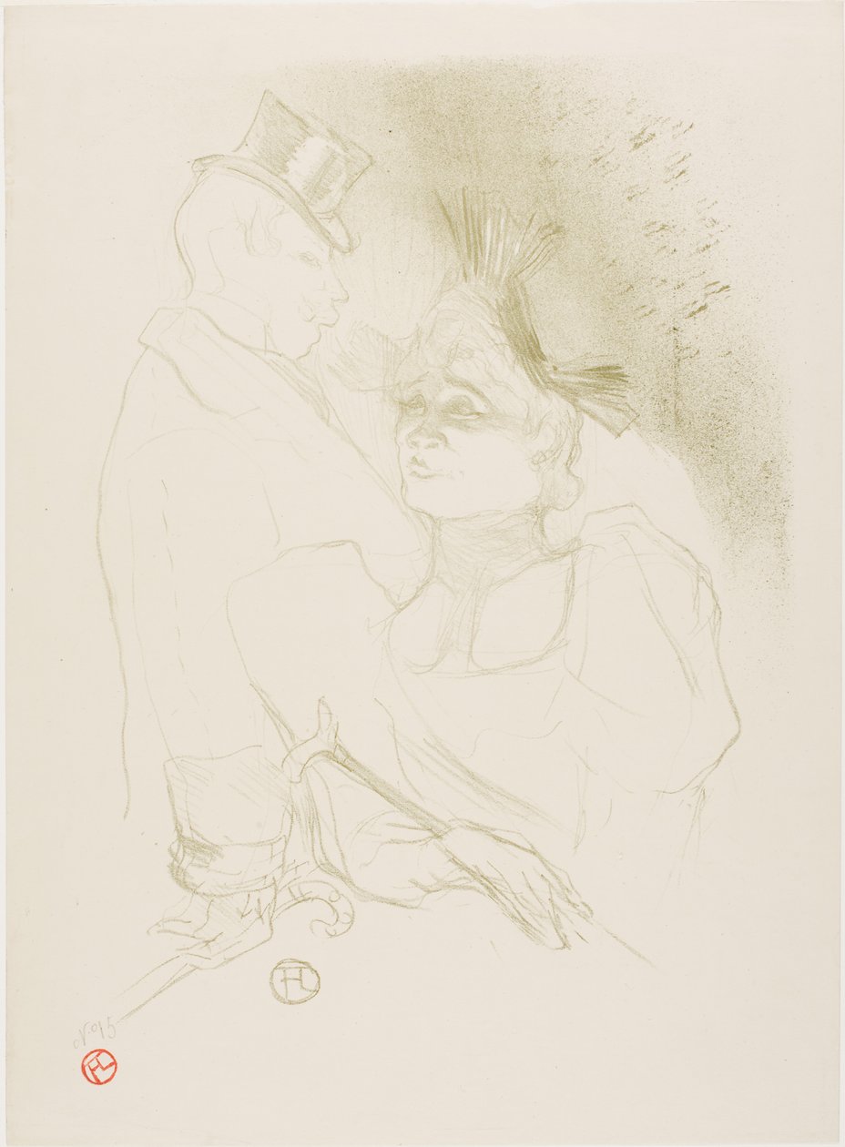 Mademoiselle Lender et Baron - Henri de Toulouse-Lautrec