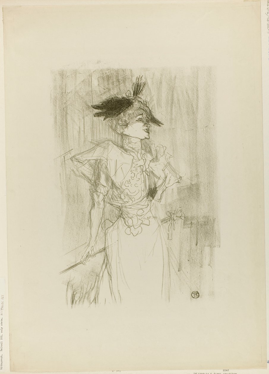Mademoiselle Marcelle Lender, Debout - Henri de Toulouse-Lautrec