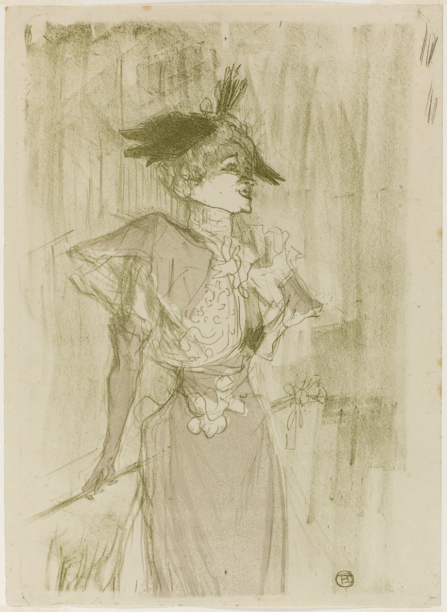 Mademoiselle Marcelle Lender, debout - Henri de Toulouse-Lautrec