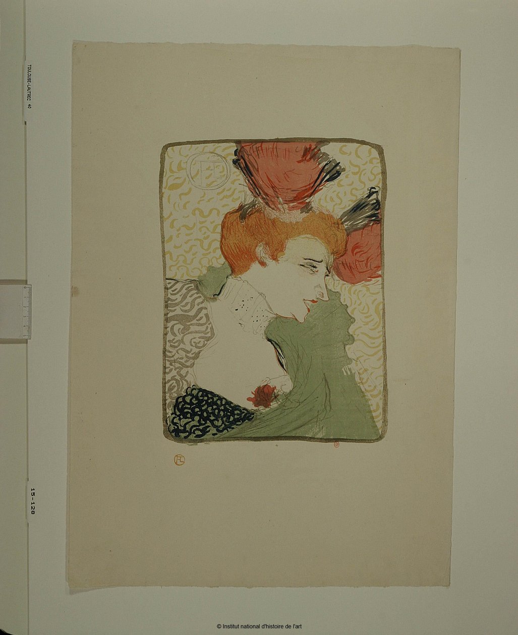 Melle Lender, un buste - Henri de Toulouse-Lautrec