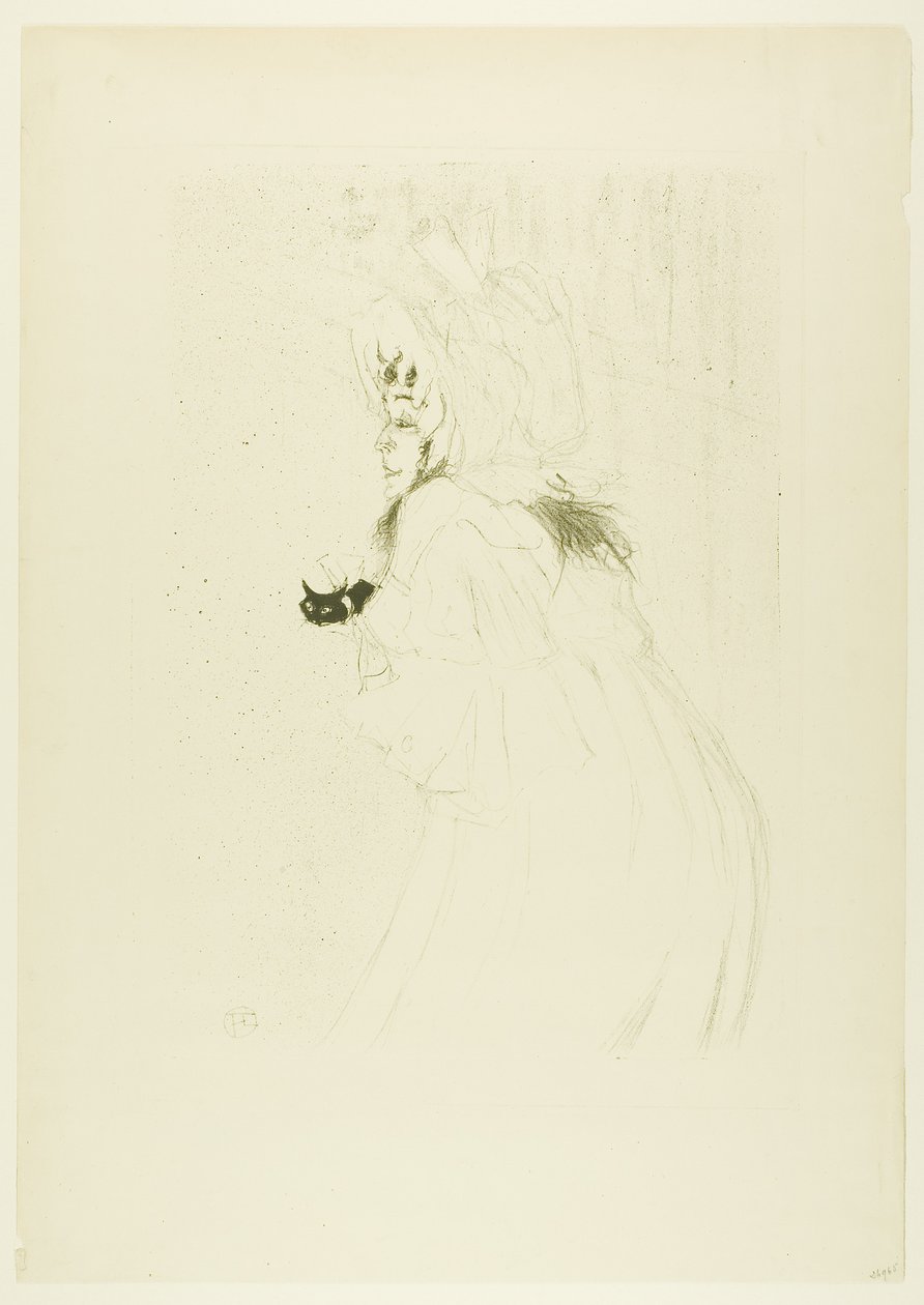 Mlle May Belfort saluant - Henri de Toulouse-Lautrec