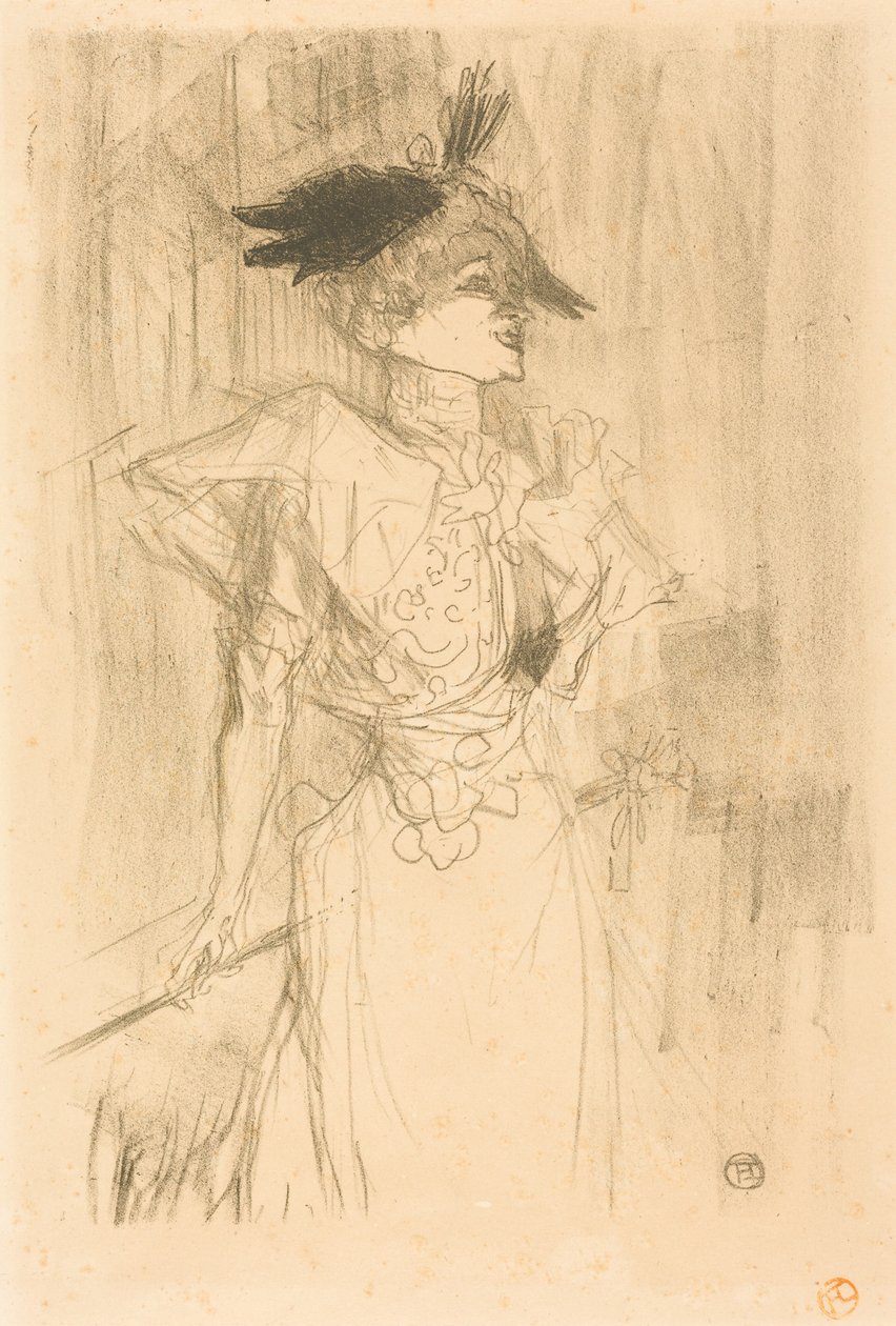 Mlle Marcelle Lender, debout (Mlle Marcelle Lender, debout) - Henri de Toulouse-Lautrec