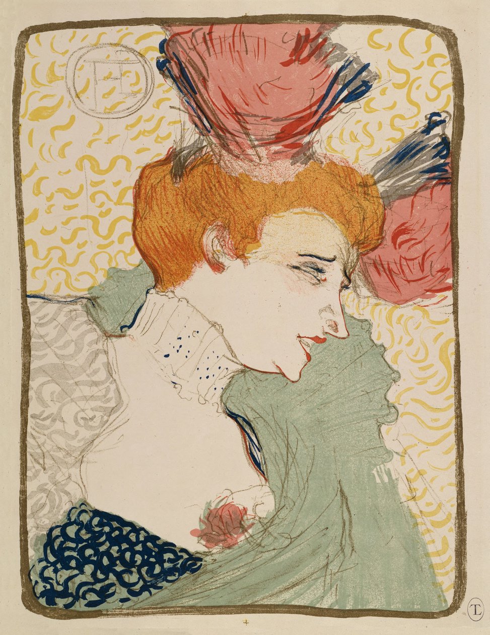 Mlle Marcelle Lender, en buste - Henri de Toulouse-Lautrec