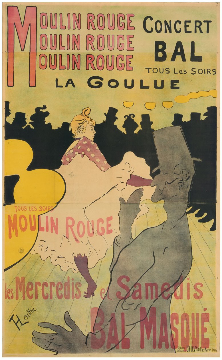 Moulin Rouge, La Goulue - Henri de Toulouse-Lautrec
