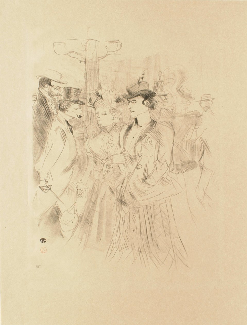 Promenade (Promenoir) - Henri de Toulouse-Lautrec