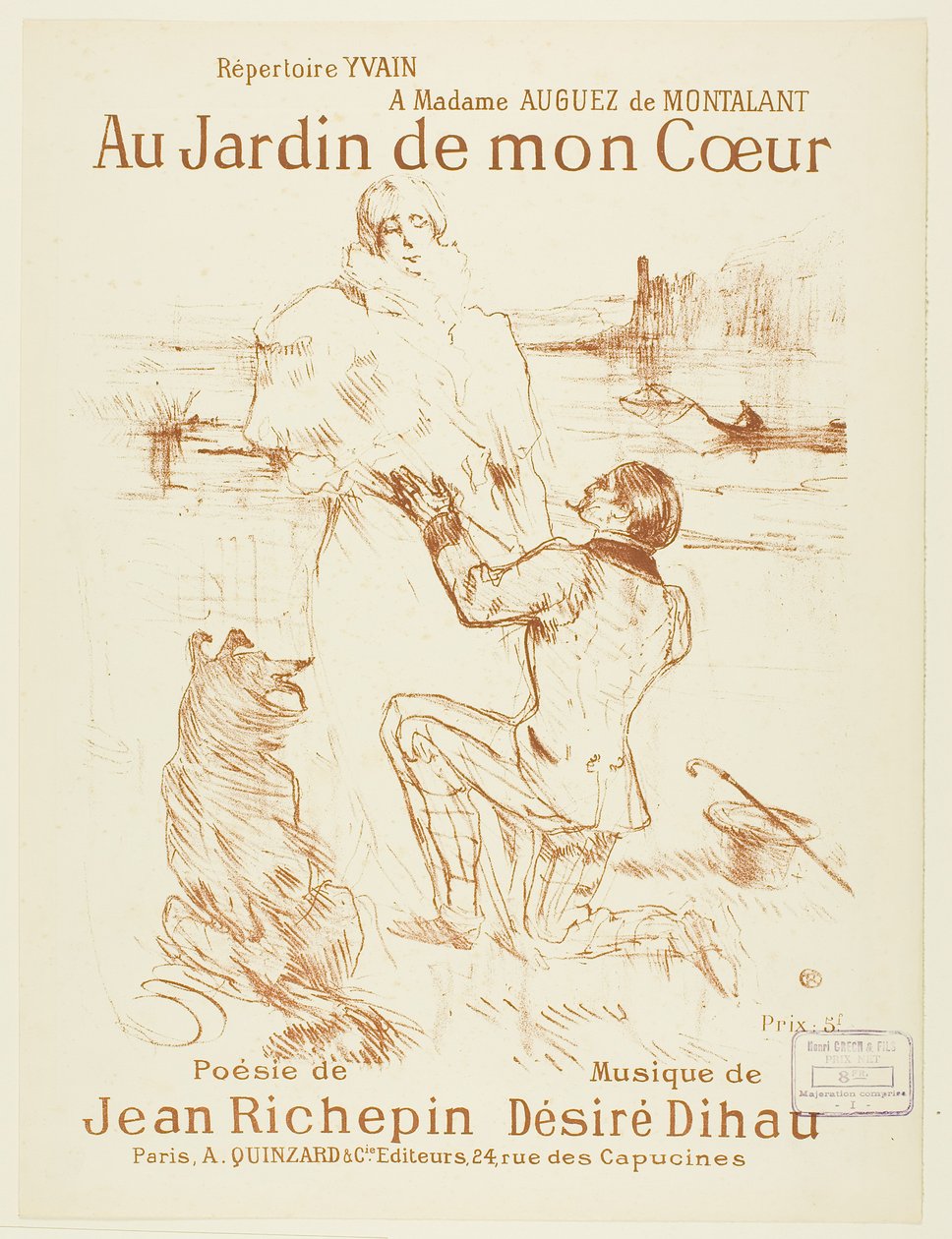 Proposition (première planche) - Henri de Toulouse-Lautrec