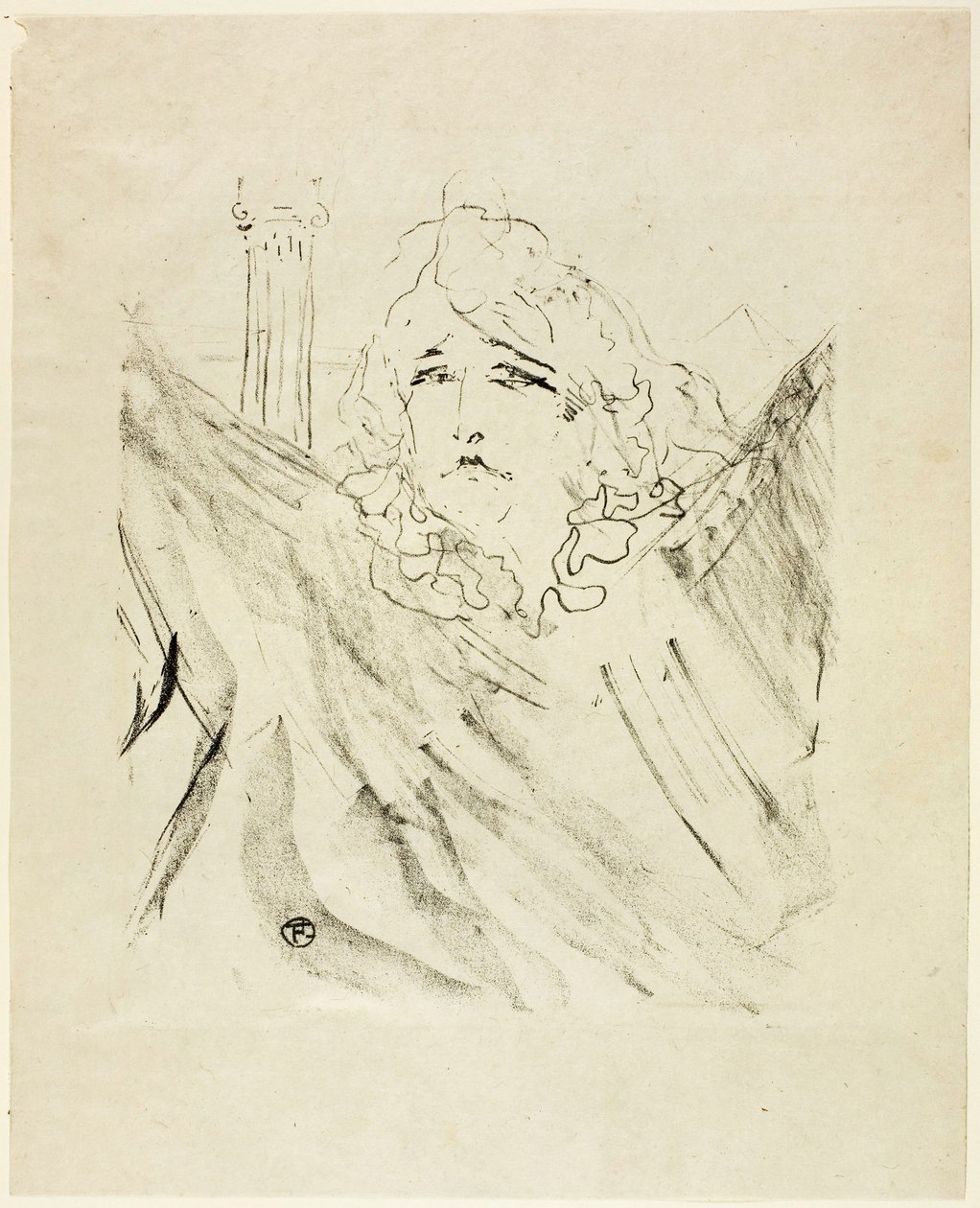 Sarah Bernhardt, de Treize Lithographies - Henri de Toulouse-Lautrec