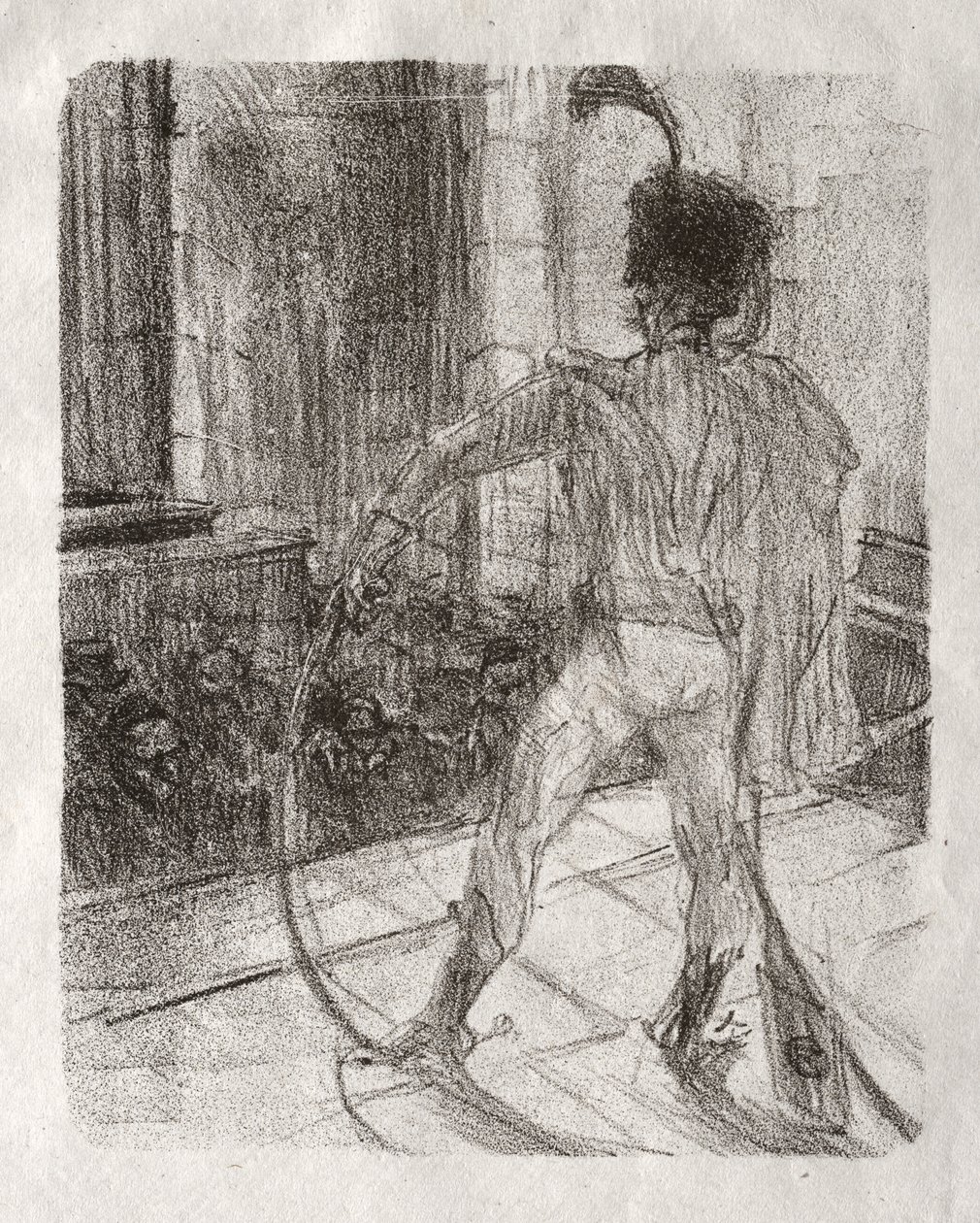 Au pied du Sinaï : Schlomé Fuss à la synagogue - Henri de Toulouse-Lautrec