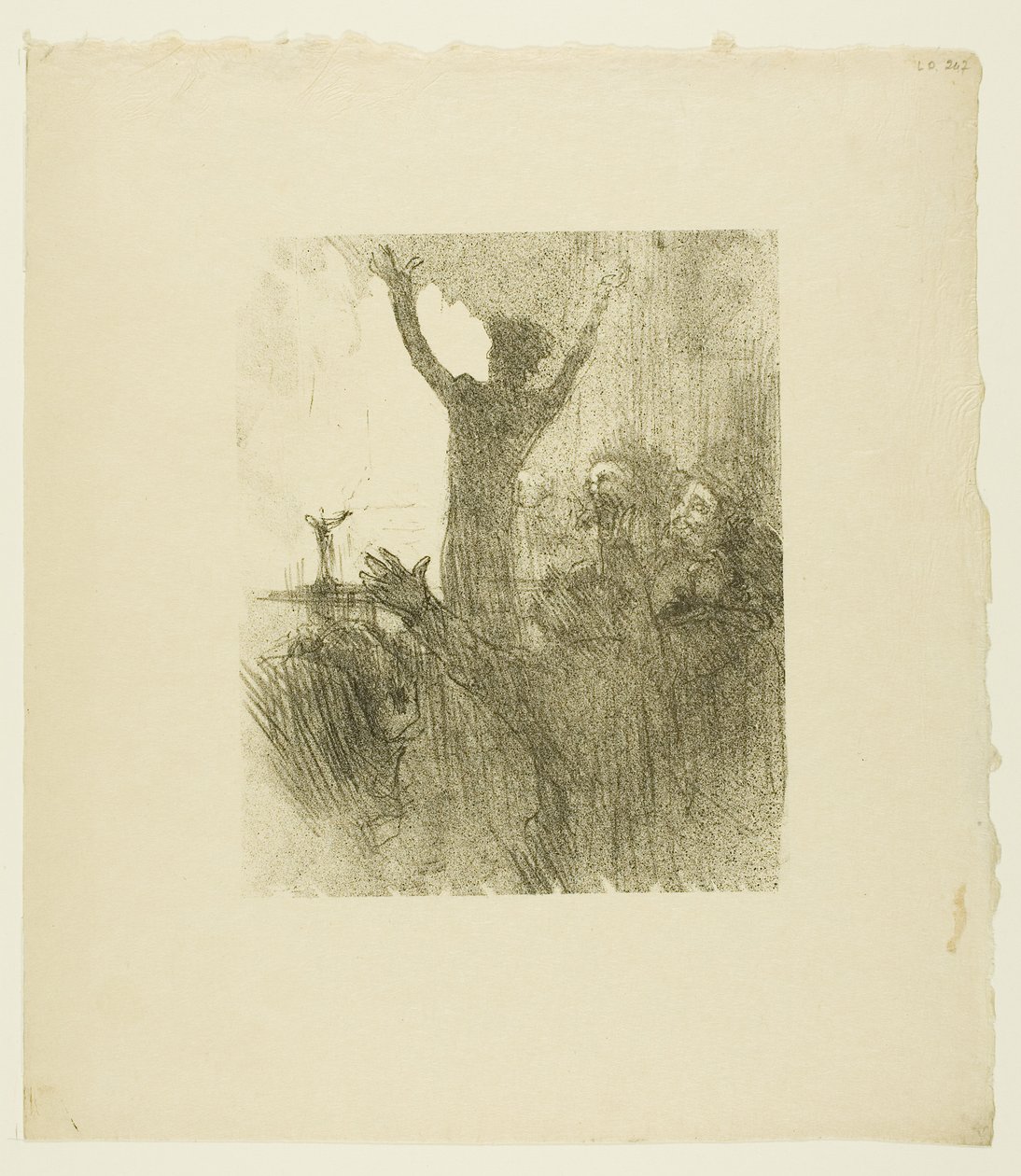 Schlomé Fuss dans la synagogue, de Au Pied du Sinaï - Henri de Toulouse-Lautrec