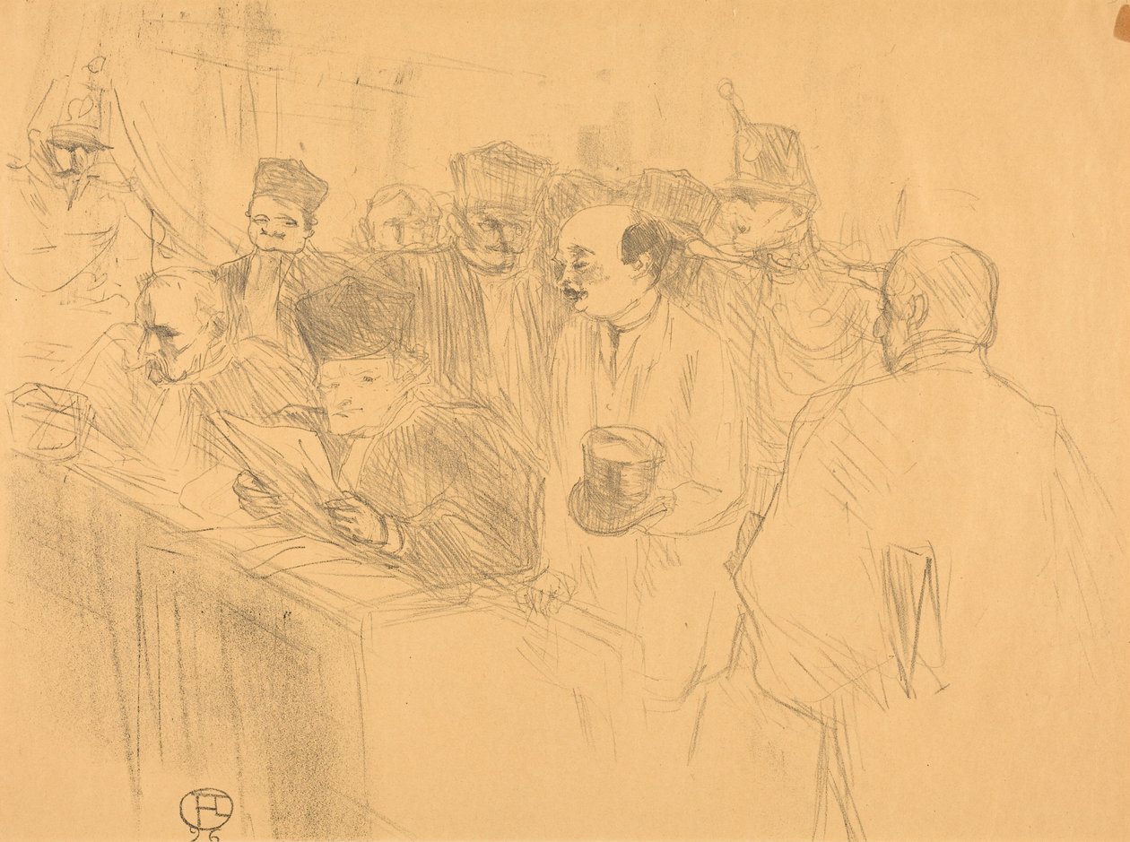 Soudais Deposition (Déposition Soudais) - Henri de Toulouse-Lautrec