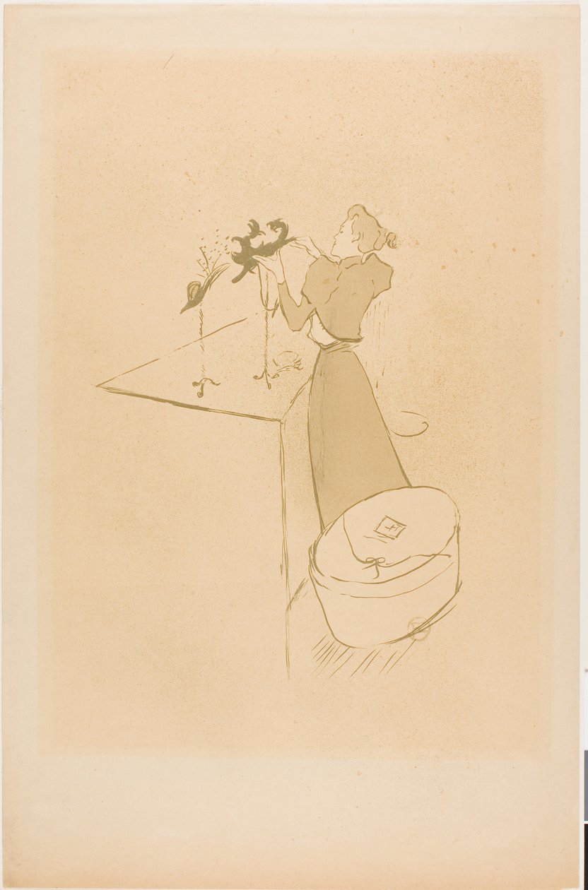 La Modiste, Renée Vert - Henri de Toulouse-Lautrec