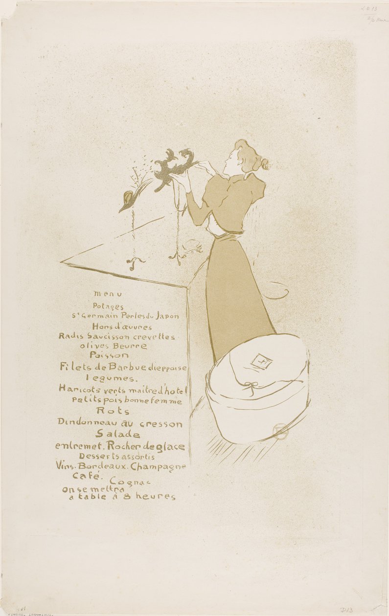 La modiste, Renée Vert - Henri de Toulouse-Lautrec