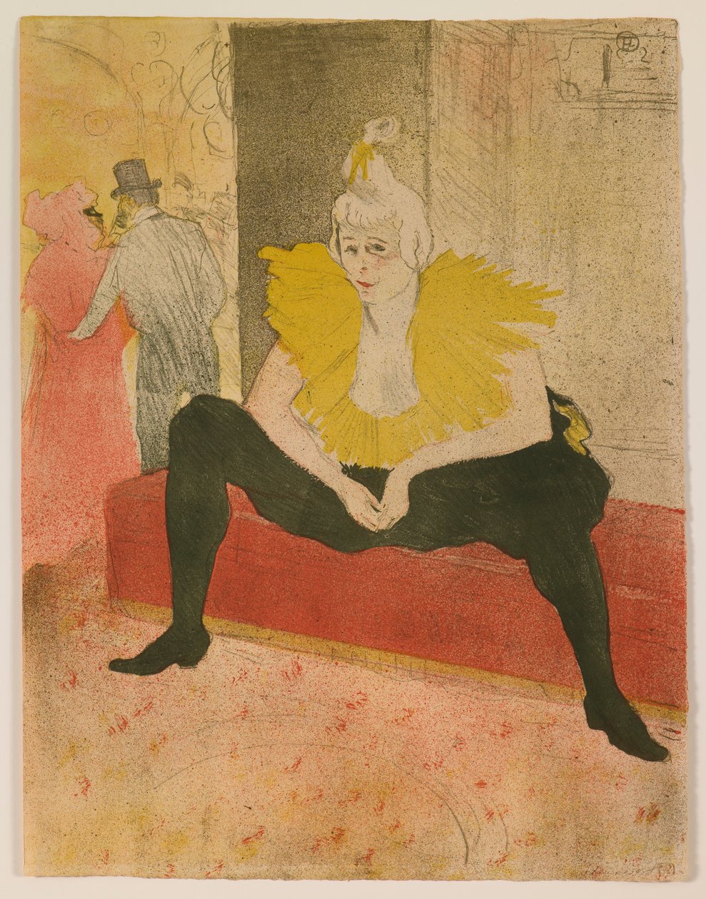 La clownesse assise, de la série «Elles» - Henri de Toulouse-Lautrec