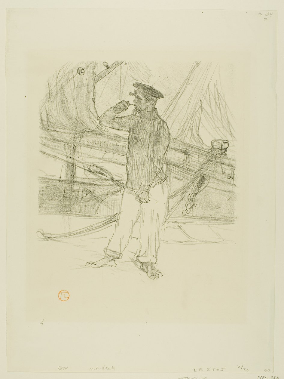 Le Hareng fumé, des Mélodies de Désiré Dihau - Henri de Toulouse-Lautrec