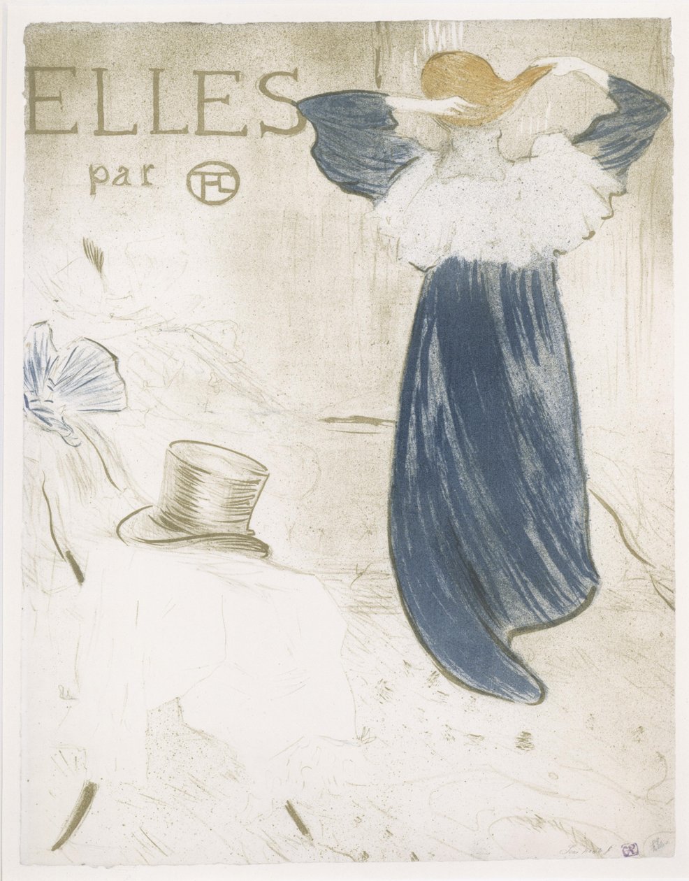 Page de titre de la série « Elles » - Henri de Toulouse-Lautrec