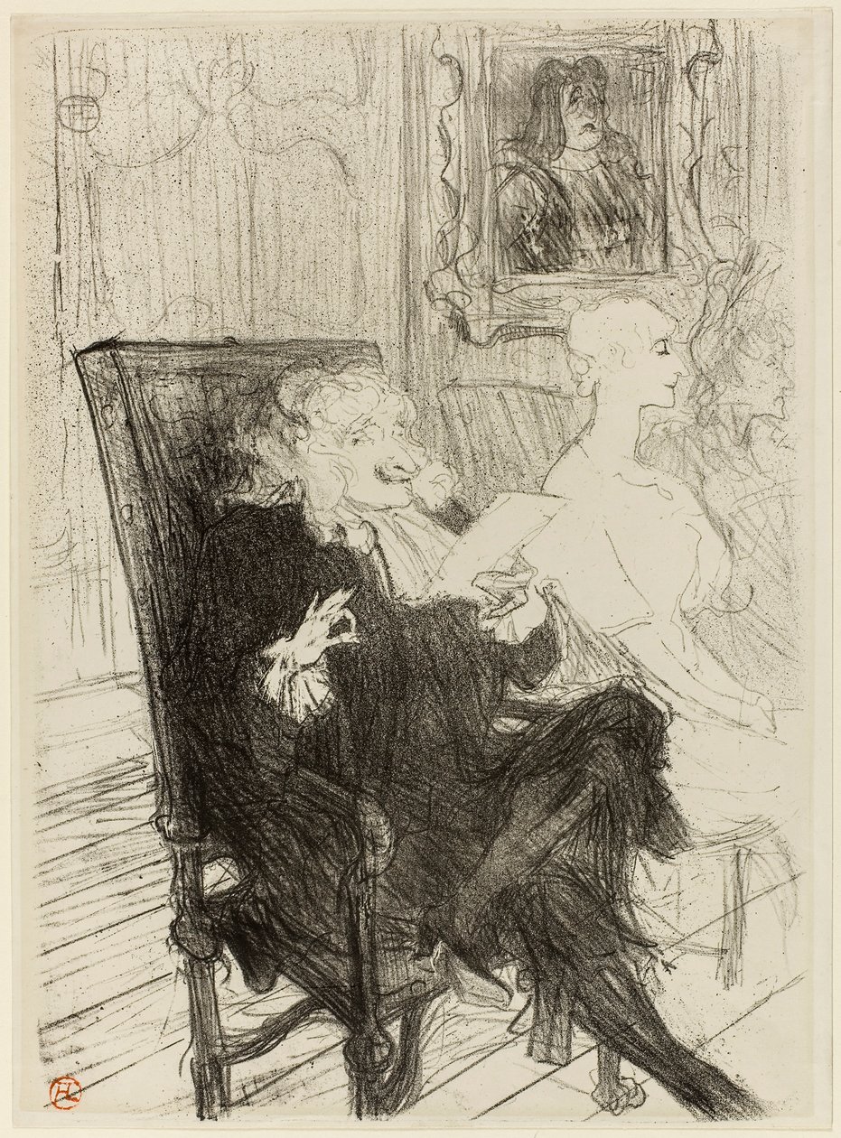 Truffier et Moreno, dans Les Femmes Savantes - Henri de Toulouse-Lautrec