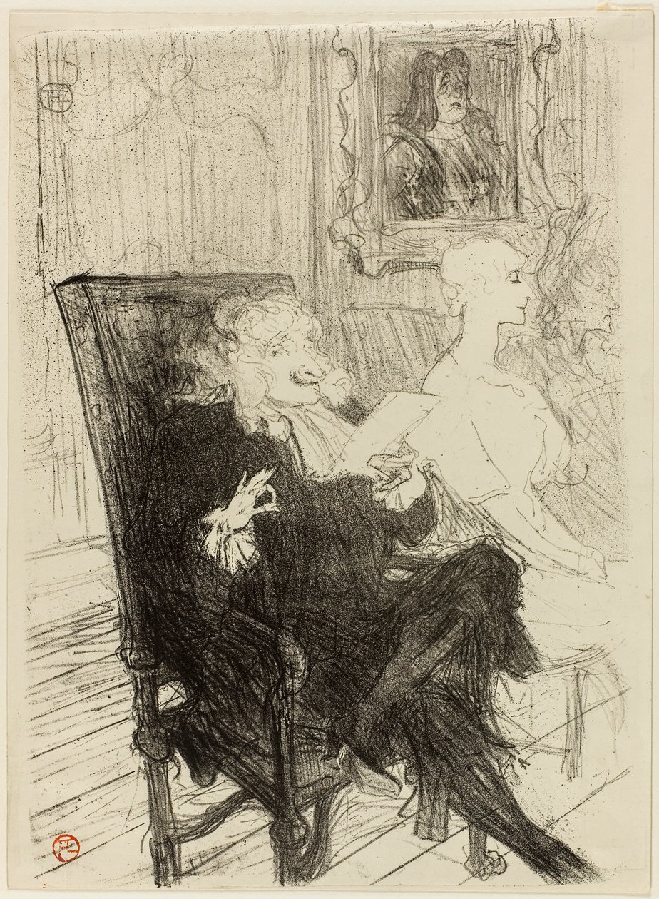 Truffier et Moreno, dans Les Femmes Savantes - Henri de Toulouse-Lautrec