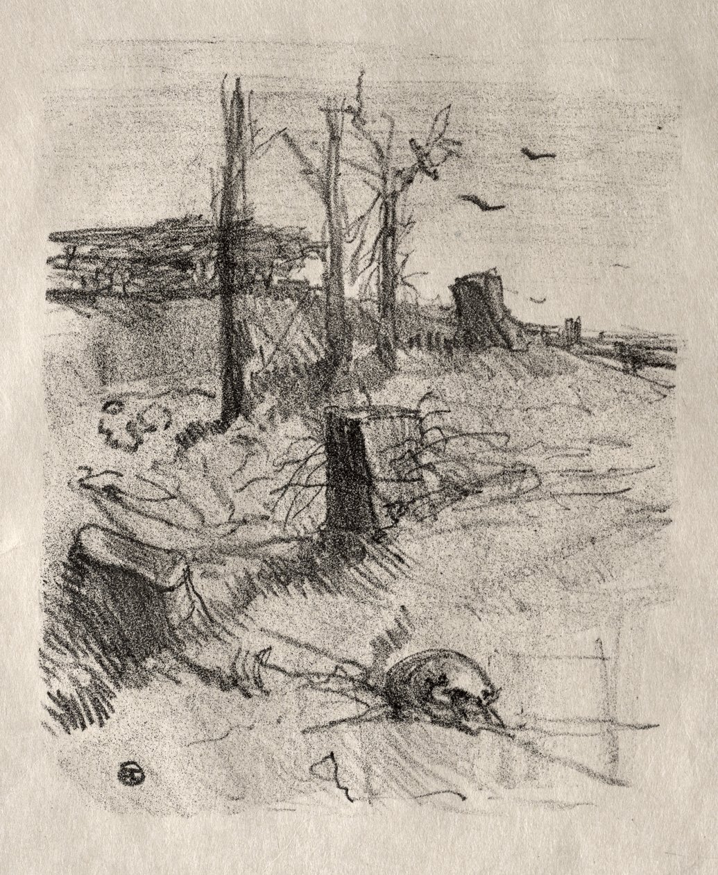 Un cimetière en Galicie - Henri de Toulouse-Lautrec