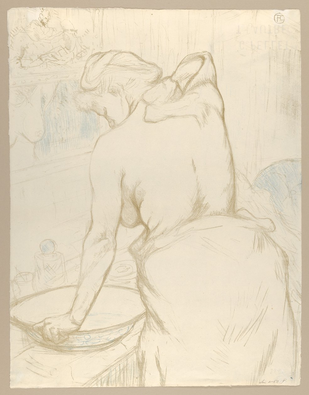« Washing », tiré du magazine « Elles » - Henri de Toulouse-Lautrec