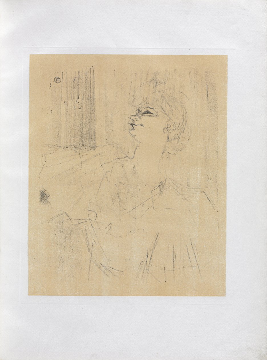 Yvette Guilbert-Série anglaise: Ménilmontant de Bruant - Henri de Toulouse-Lautrec