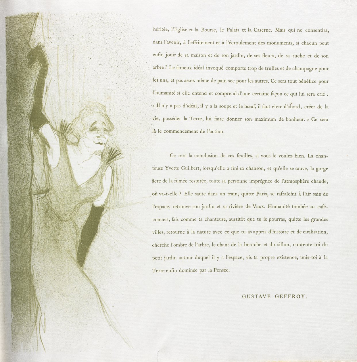 Yvette Guilbert - Série française : N° 16 - Henri de Toulouse-Lautrec