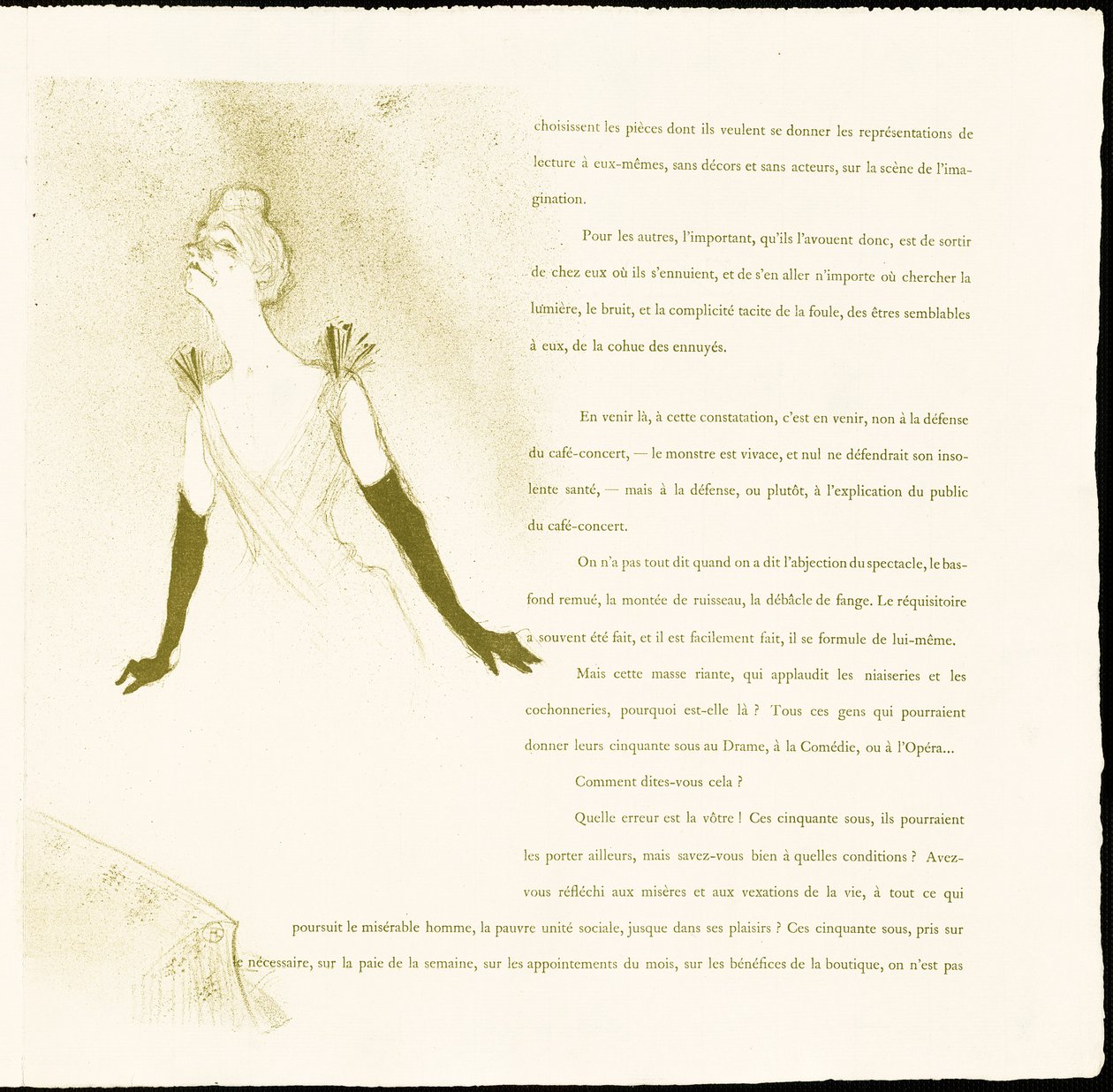 Yvette Guilbert - Henri de Toulouse-Lautrec
