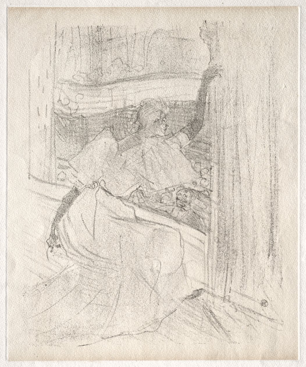Yvette Guilbert : Saluant le public - Henri de Toulouse-Lautrec