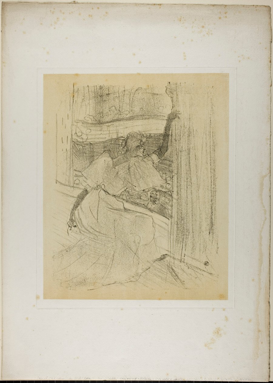 Yvette Guilbert saluant, de Yvette Guilbert - Henri de Toulouse-Lautrec