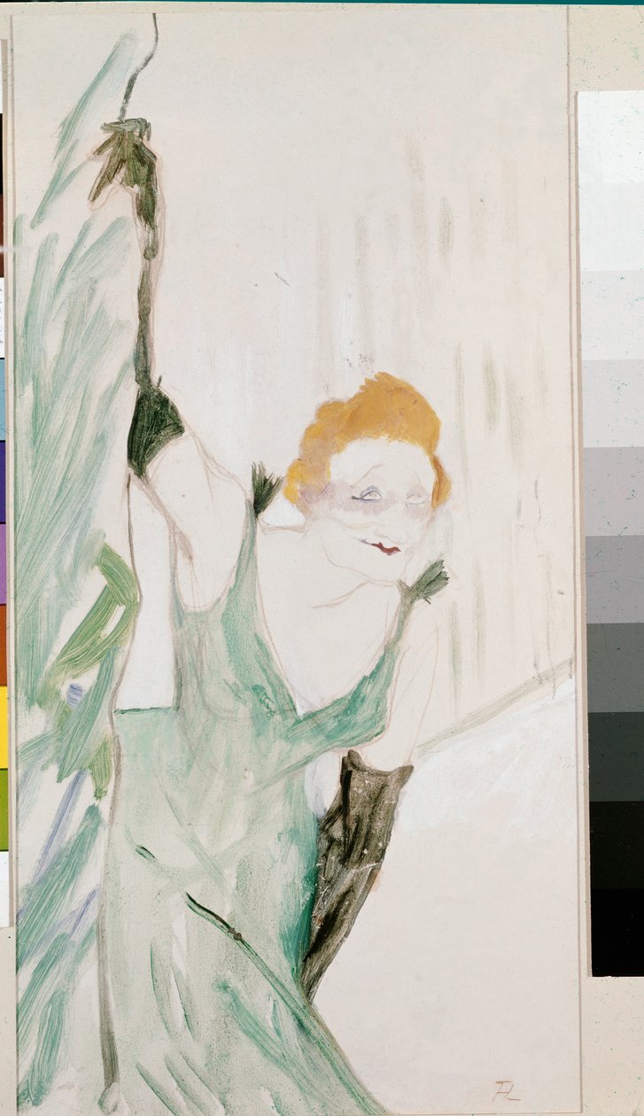 Yvette Guilbert saluant le public - Henri de Toulouse Lautrec
