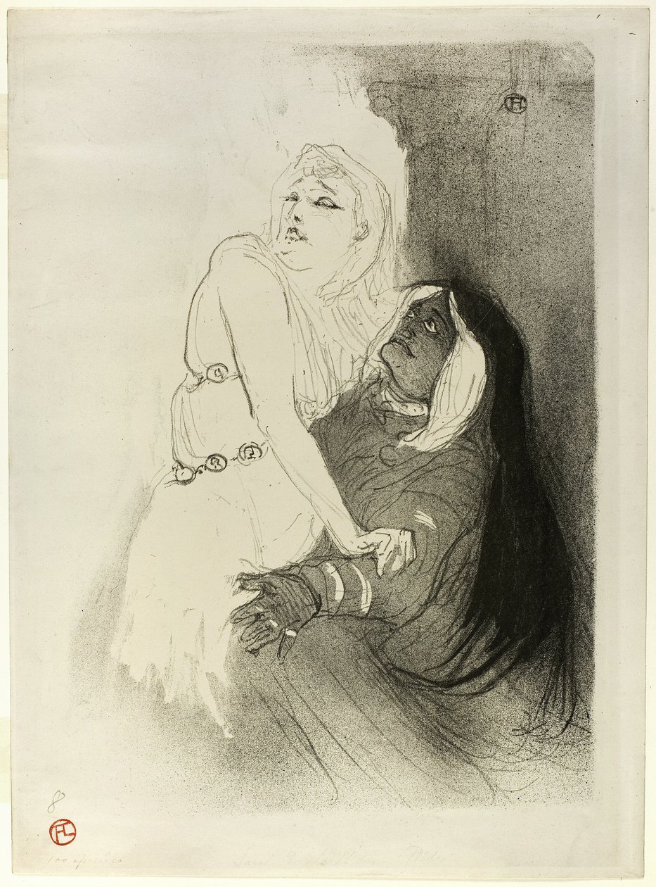 À la Renaissance : Sarah Bernhardt dans Phèdre - Henri de Toulouse-Lautrec