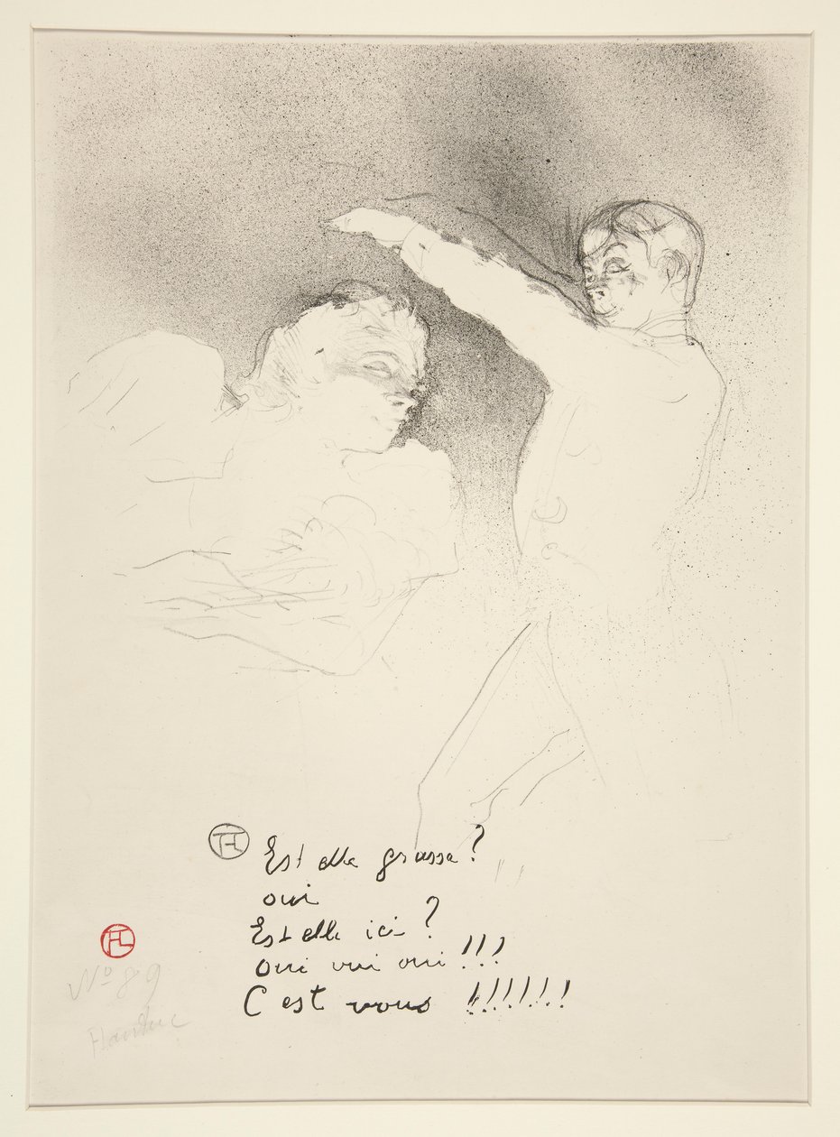 Aux variétés : Mlle. Lender et Brasseur - Henri de Toulouse Lautrec