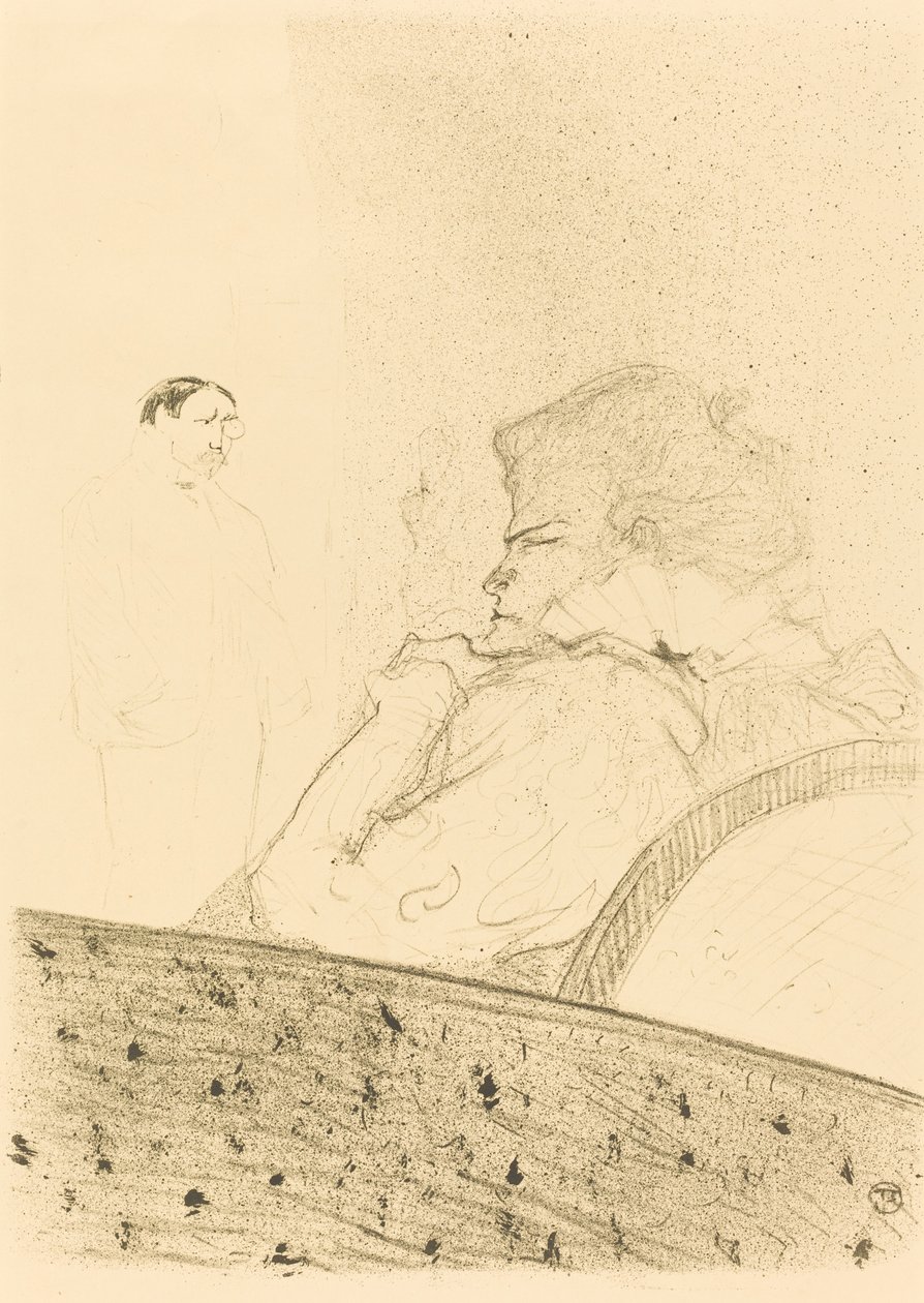 Brandes dans sa loge, 1894 - Henri de Toulouse Lautrec