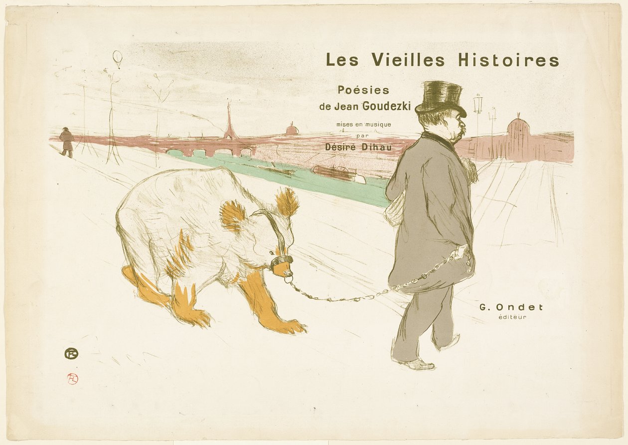 Couverture et frontispice des Vieilles Histoires - Henri de Toulouse Lautrec