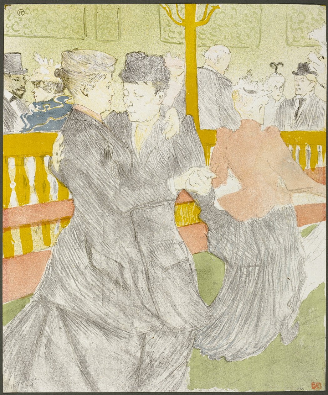 Danse au Moulin Rouge - Henri de Toulouse Lautrec