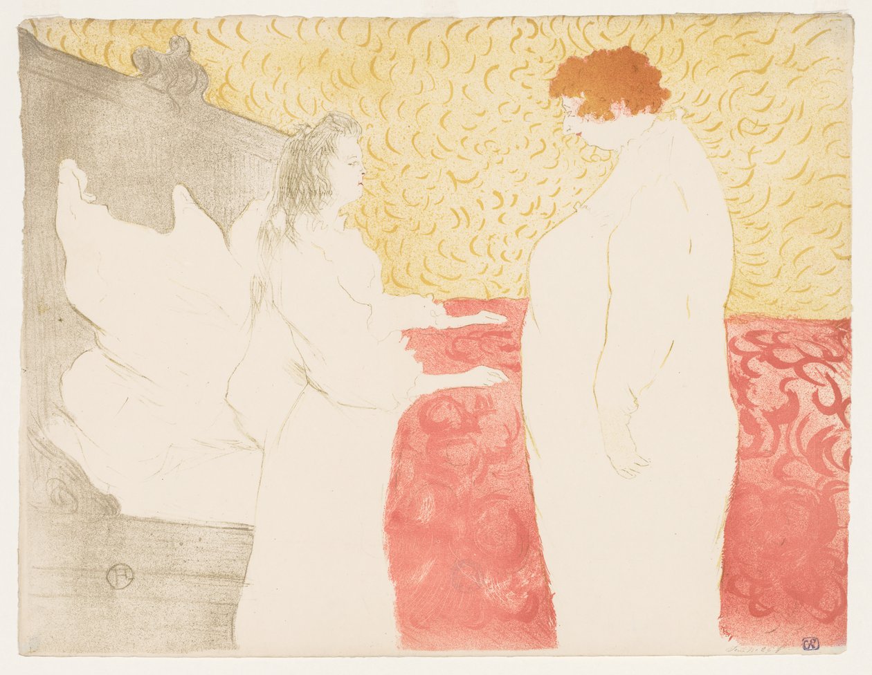 Elles: Femme au lit - Henri de Toulouse Lautrec