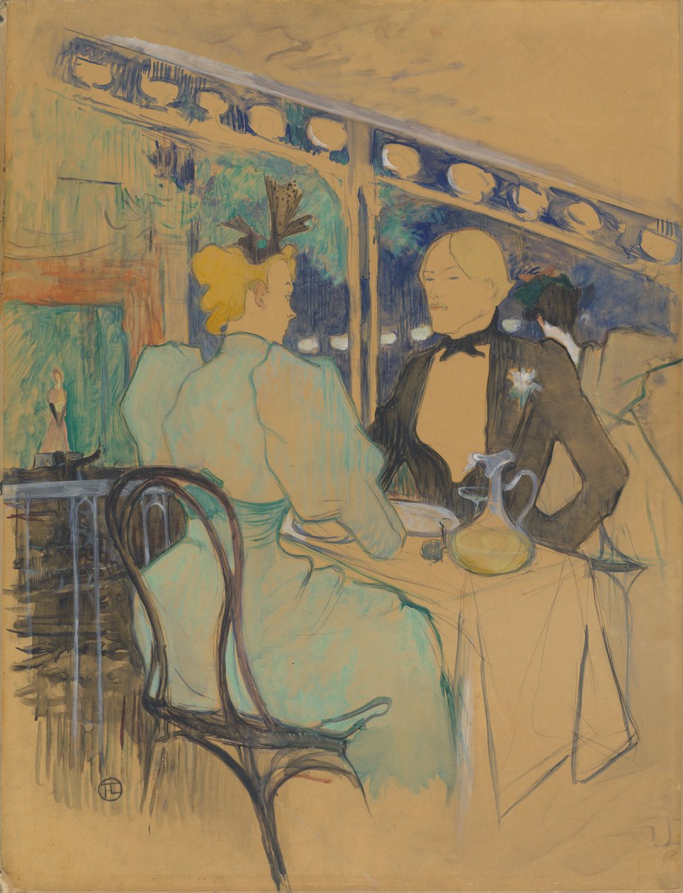 Gens chics aux Ambassadeurs, 1893 - Henri de Toulouse Lautrec