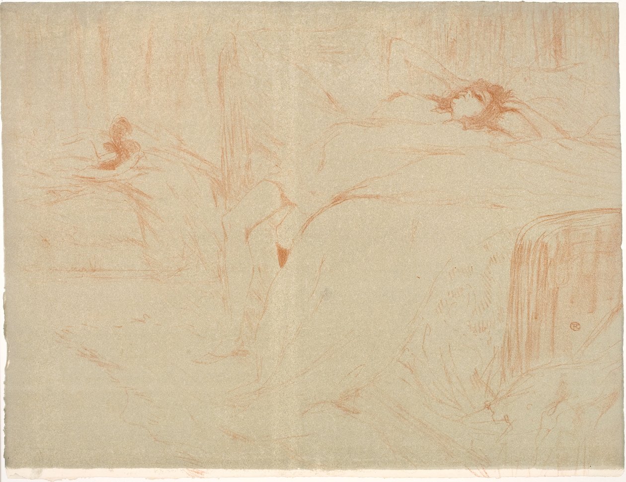 Femme sur le dos, lassitude | Henri de Toulouse-Lautrec
