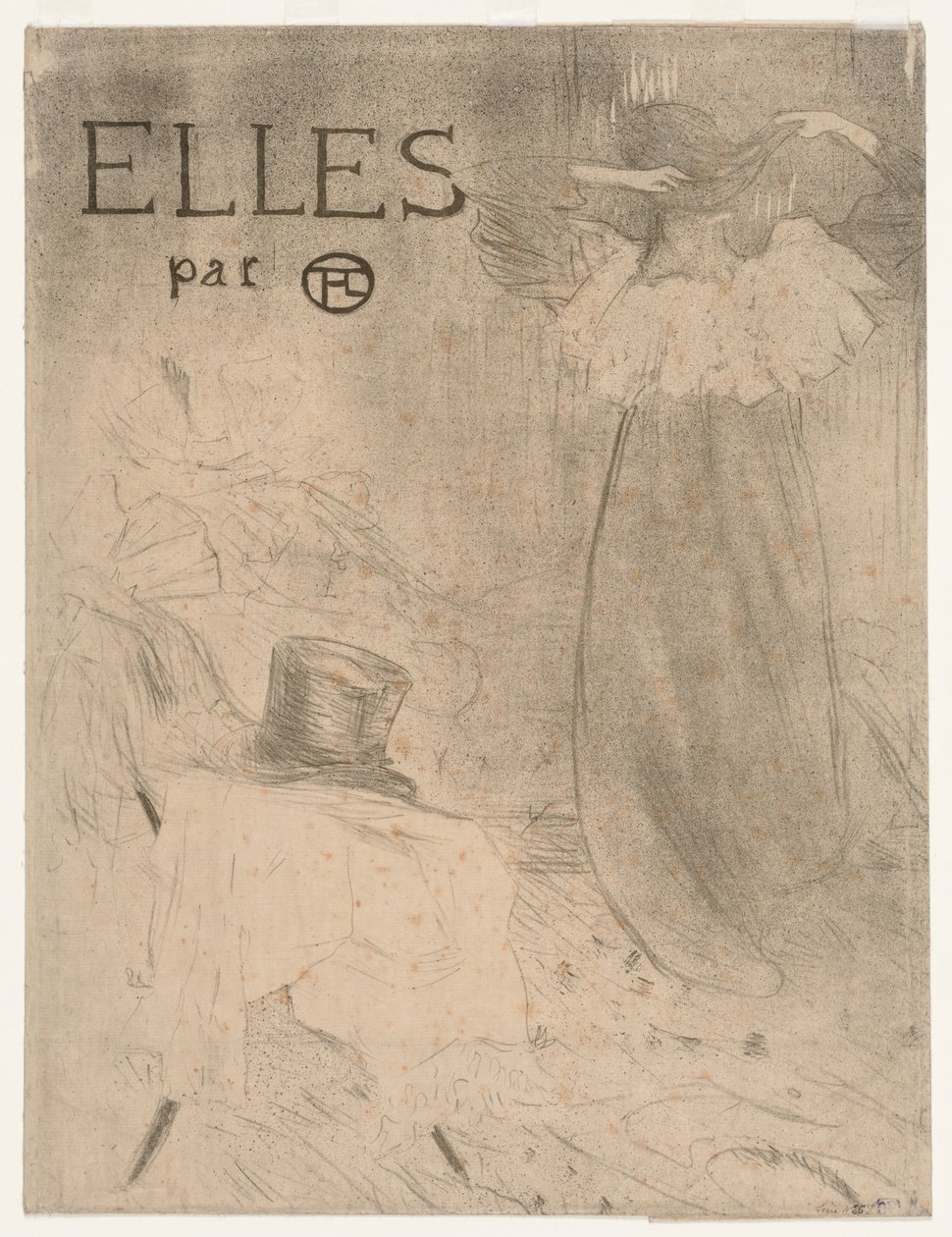 Dossier pour le frontispice de Elles - Henri de Toulouse Lautrec