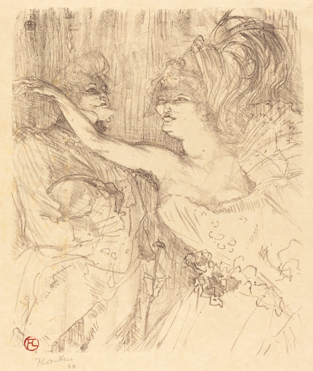 Guy et Mealy dans Paris qui marche - Henri de Toulouse Lautrec