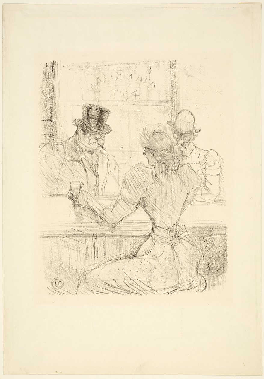 Au bar Picton (American Bar), rue Scribe - Henri de Toulouse Lautrec